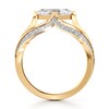 Thumbnail Image 2 of J'Lure Lab-Created Diamond Lozenge Step-Cut Engagement Ring 1-3/8 ct tw 18K Yellow Gold