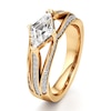 Thumbnail Image 4 of J'Lure Lab-Created Diamond Lozenge Step-Cut Engagement Ring 1-3/8 ct tw 18K Yellow Gold