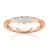 Thumbnail Image 1 of J'Lure Lab-Created Diamond Scalloped Wedding Band 1/8 ct tw 18K Rose Gold