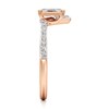 Thumbnail Image 3 of J'Lure Lozenge Step-Cut Lab-Grown Diamond Contour Wedding Band 3/8 ct tw 18K Rose Gold