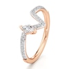 Thumbnail Image 4 of J'Lure Lozenge Step-Cut Lab-Grown Diamond Contour Wedding Band 3/8 ct tw 18K Rose Gold