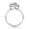 Thumbnail Image 2 of J'Lure Leaf Step-Cut Lab-Grown Diamond Half-Halo Engagement Ring 2 ct tw 18K White Gold
