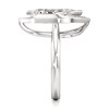 Thumbnail Image 3 of J'Lure Leaf Step-Cut Lab-Grown Diamond Half-Halo Engagement Ring 2 ct tw 18K White Gold