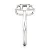 Thumbnail Image 3 of J'Lure Hexagon Step-Cut Lab-Grown Diamond Half-Halo Engagement Ring 2 ct tw 18K White Gold
