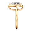 Thumbnail Image 3 of J'Lure Pear Step-Cut Lab-Grown Diamond Half-Halo Engagement Ring 3 ct tw 18K Yellow Gold
