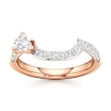 Thumbnail Image 1 of J'Lure Trillion Curved Brilliant-Cut Lab-Grown Diamond Contour Wedding Band 5/8 ct tw 18K Rose Gold