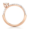 Thumbnail Image 2 of J'Lure Trillion Curved Brilliant-Cut Lab-Grown Diamond Contour Wedding Band 5/8 ct tw 18K Rose Gold