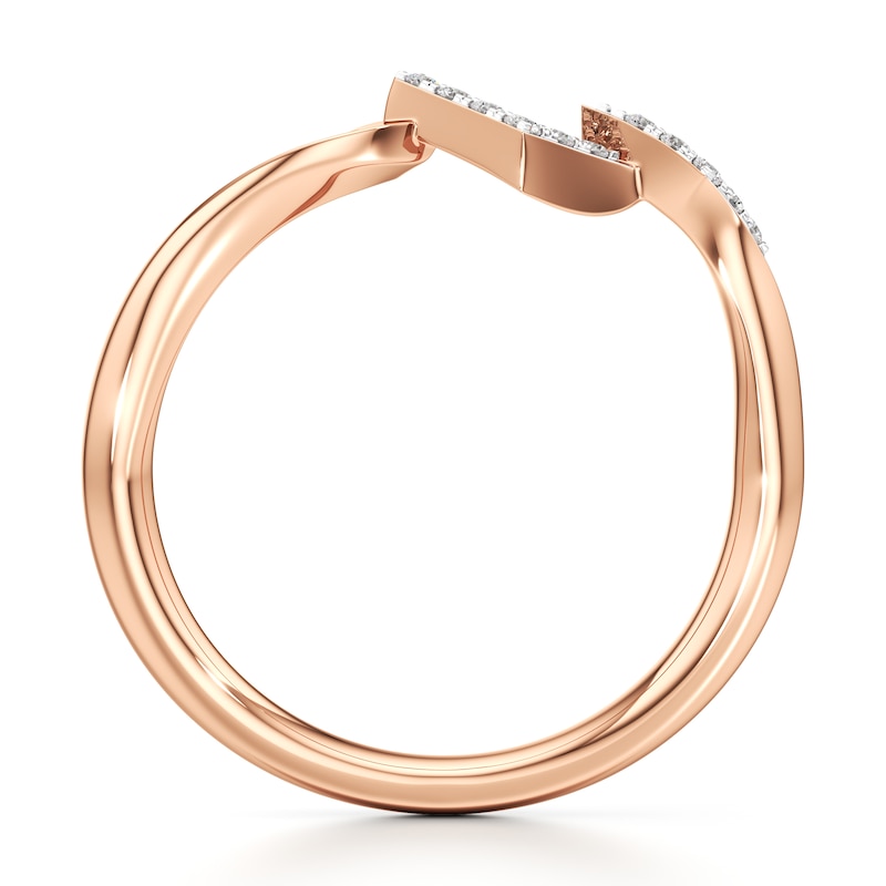 Main Image 2 of J'Lure Lab-Grown Diamond Wedding Band 1/15 ct tw 18K Rose Gold