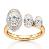 Thumbnail Image 1 of J'Lure Oval Step-Cut Lab-Grown Diamond Engagement Ring 2-1/4 ct tw 18K Yellow Gold