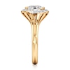 Thumbnail Image 3 of J'Lure Oval Step-Cut Lab-Grown Diamond Engagement Ring 2-1/4 ct tw 18K Yellow Gold