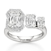 Thumbnail Image 1 of J'Lure Imperial-Emerald Step-Cut Lab-Grown Diamond Engagement Ring 3-5/8 ct tw 18K White Gold