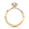 Thumbnail Image 2 of J'Lure Octagon Brilliant-Cut Lab-Grown Diamond Bypass Engagement Ring 1-1/3 ct tw 18K Yellow Gold