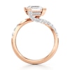 Thumbnail Image 2 of J'Lure Carre Step-Cut Lab-Grown Diamond Bypass Engagement Ring 2-1/2 ct tw 18K Rose Gold
