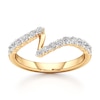 Thumbnail Image 1 of J'Lure Lab-Created Diamond Contour Wedding Band 3/8 ct tw 18K Yellow Gold