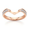Thumbnail Image 1 of J'Lure Lab-Grown Diamond Contour Wedding Band 1/8 ct tw 18K Rose Gold