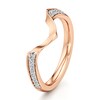 Thumbnail Image 4 of J'Lure Lab-Grown Diamond Contour Wedding Band 1/8 ct tw 18K Rose Gold