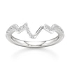 Thumbnail Image 1 of J'Lure Lab-Grown Diamond Angled Contour Wedding Band 1/4 ct tw 18K White Gold