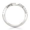 Thumbnail Image 2 of J'Lure Lab-Grown Diamond Angled Contour Wedding Band 1/4 ct tw 18K White Gold