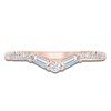 Thumbnail Image 3 of Pnina Tornai Baguette & Round-Cut Diamond Contour Anniversary Ring 1/3 ct tw 14K Rose Gold