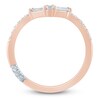 Thumbnail Image 4 of Pnina Tornai Baguette & Round-Cut Diamond Contour Anniversary Ring 1/3 ct tw 14K Rose Gold