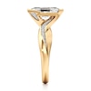 Thumbnail Image 3 of J'Lure Lozenge Step-Cut Lab-Created Diamond Bypass Engagement Ring 1-1/8 ct tw 18K Yellow Gold