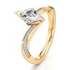 Thumbnail Image 4 of J'Lure Lozenge Step-Cut Lab-Created Diamond Bypass Engagement Ring 1-1/8 ct tw 18K Yellow Gold