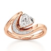 Thumbnail Image 1 of J'Lure Shield Step-Cut Lab-Grown Diamond Engagement Ring 1 ct tw 18K Rose Gold