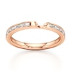 Thumbnail Image 1 of J'Lure Baguette-Cut Lab-Grown Diamond Contour Wedding Band 3/8 ct tw 18K Rose Gold