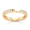 Thumbnail Image 1 of J'Lure Baguette-Cut Lab-Grown Diamond Contour Wedding Band 1/3 ct tw 18K Yellow Gold