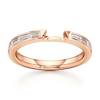 Thumbnail Image 1 of J'Lure Baguette-Cut Lab-Grown Diamond Contour Wedding Band 1/3 ct tw 18K Rose Gold