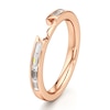 Thumbnail Image 4 of J'Lure Baguette-Cut Lab-Grown Diamond Contour Wedding Band 1/3 ct tw 18K Rose Gold