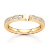 Thumbnail Image 1 of J'Lure Baguette-Cut Lab-Grown Diamond Contour Wedding Band 3/8 ct tw 18K Yellow Gold