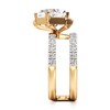Thumbnail Image 3 of J'Lure Pentagon Brilliant-Cut Lab-Grown Diamond Spiral Engagement Ring 3-7/8 ct tw 18K Yellow Gold