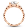 Thumbnail Image 4 of J'Lure Trillion Curved Brilliant-Cut Lab-Grown Diamond Engagement Ring 2-1/4 ct tw 18K Rose Gold