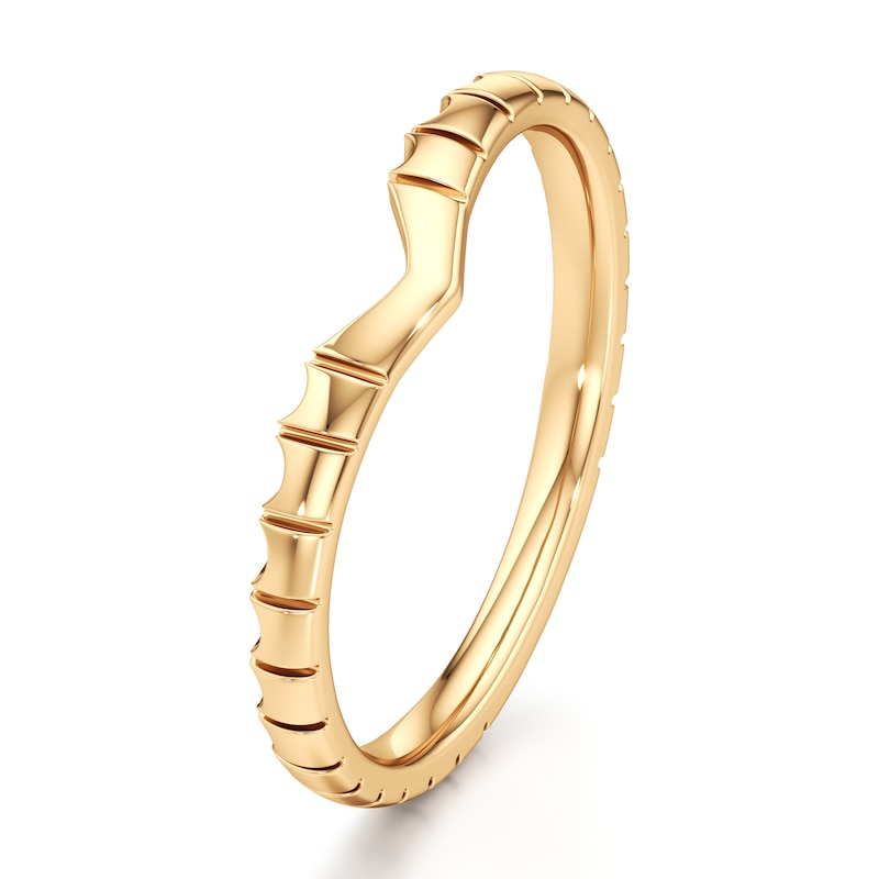 Main Image 4 of J'Lure Contour Wedding Band 18K Yellow Gold