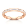 Thumbnail Image 1 of J'Lure Baguette & Round-Cut Lab-Grown Diamond Wedding Band 1/3 ct tw 18K Rose Gold