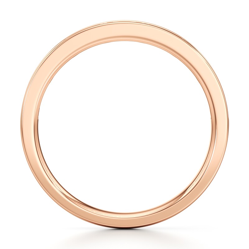 Main Image 2 of J'Lure Baguette & Round-Cut Lab-Grown Diamond Wedding Band 1/3 ct tw 18K Rose Gold