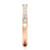 Thumbnail Image 3 of J'Lure Baguette & Round-Cut Lab-Grown Diamond Wedding Band 1/3 ct tw 18K Rose Gold