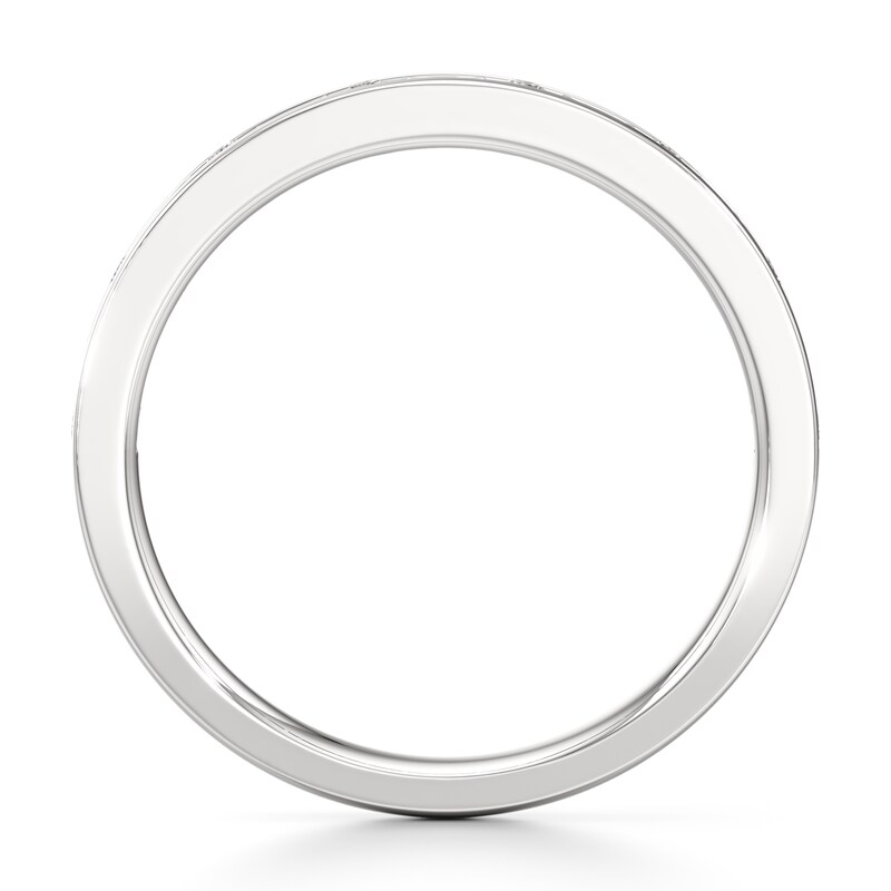 Main Image 2 of J'Lure Baguette & Round-Cut Lab-Grown Diamond Wedding Band 3/8 ct tw 18K White Gold