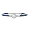 Thumbnail Image 3 of Baraka Men's Diamond Cord Bracelet 1/20 ct tw Stainless Steel, Dark Blue Ion Plating & 18K Rose Gold 7.75"