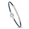 Thumbnail Image 5 of Baraka Men's Diamond Cord Bracelet 1/20 ct tw Stainless Steel, Dark Blue Ion Plating & 18K Rose Gold 7.75"