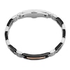 Thumbnail Image 2 of Baraka Men's Diamond Link Bracelet 1/20 ct tw Stainless Steel, Black Ceramic & 18K Rose Gold 7.75"