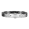 Thumbnail Image 3 of Baraka Men's Diamond Link Bracelet 1/20 ct tw Stainless Steel, Black Ceramic & 18K Rose Gold 7.75"