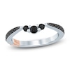 Thumbnail Image 1 of Pnina Tornai Black Diamond Contour Anniversary Ring 1/2 ct tw 14K White Gold