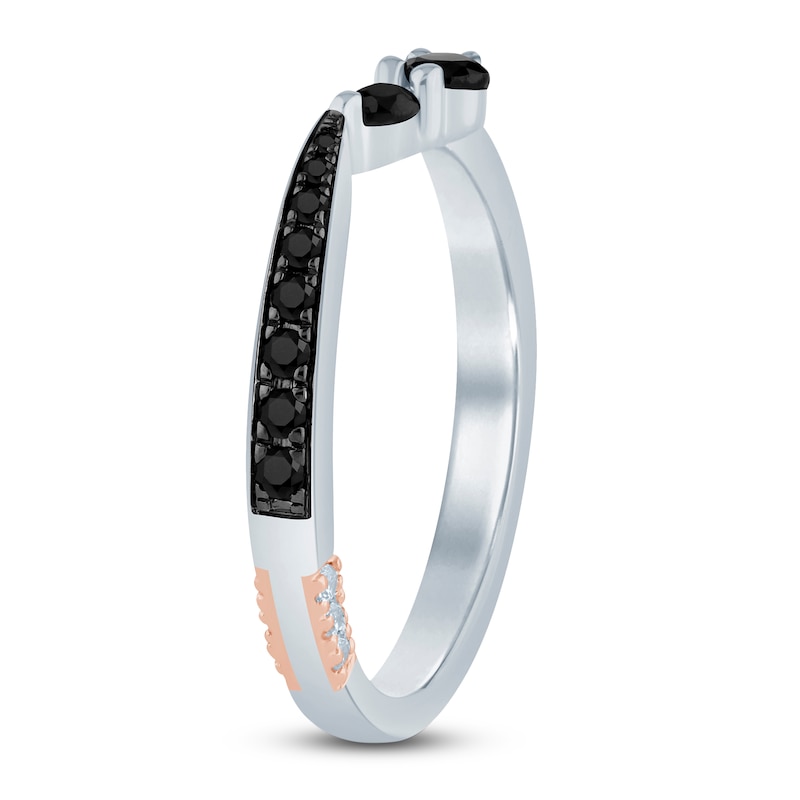 Main Image 2 of Pnina Tornai Black Diamond Contour Anniversary Ring 1/2 ct tw 14K White Gold