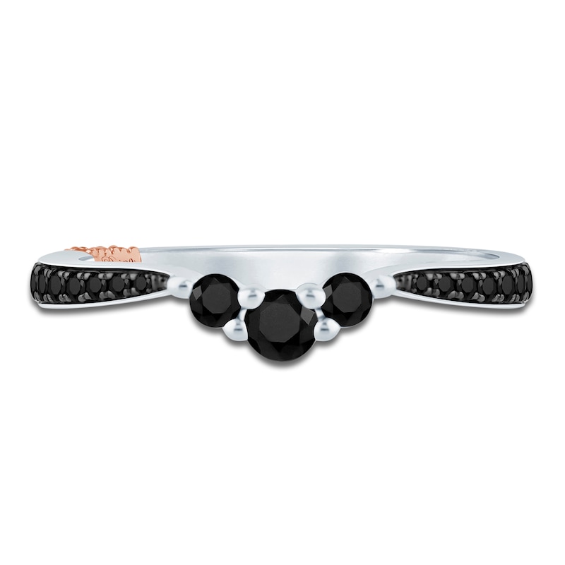 Main Image 3 of Pnina Tornai Black Diamond Contour Anniversary Ring 1/2 ct tw 14K White Gold