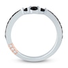 Thumbnail Image 4 of Pnina Tornai Black Diamond Contour Anniversary Ring 1/2 ct tw 14K White Gold