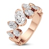 Thumbnail Image 2 of J'Lure Oval Step-Cut Lab-Grown Diamond Scatter Ring 2-1/4 ct tw 14K Rose Gold