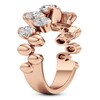 Thumbnail Image 3 of J'Lure Oval Step-Cut Lab-Grown Diamond Scatter Ring 2-1/4 ct tw 14K Rose Gold