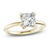 Thumbnail Image 1 of Certified Princess-Cut Diamond Solitaire Engagement Ring 2 ct tw 18K Yellow Gold (SI2/G)